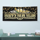Gelukkig Nieuwjaar Banner (Beurs)