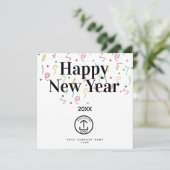 Gelukkig Nieuwjaar Bedrijf Business Logo Holiday (Staand voorkant)