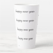 gelukkig nieuwjaar beker latte mok (Voorkant)