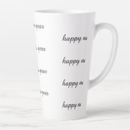gelukkig nieuwjaar beker latte mok