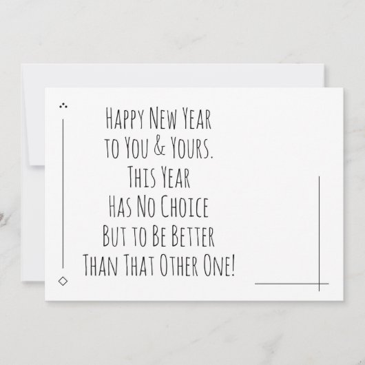 Gelukkig nieuwjaar beter dan dat andere (Voorkant)