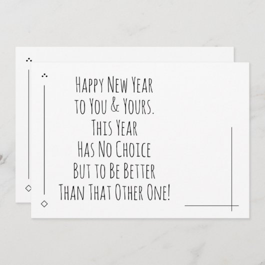 Gelukkig nieuwjaar beter dan dat andere (Voorkant / Achterkant)