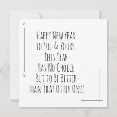 Gelukkig nieuwjaar beter dan dat andere (Voorkant)