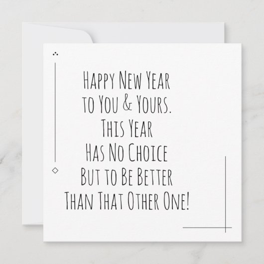Gelukkig nieuwjaar beter dan dat andere (Voorkant)