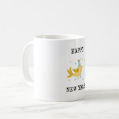 Gelukkig Nieuwjaar, Bird op een Coffee Mok (Voorkant links)