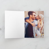 Gelukkig Nieuwjaar Bloemig | Foto Vakantiewenskaar Feestdagen Kaart (Binnen)