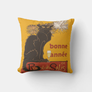 Gelukkig Nieuwjaar Bonne Annee Le Chat Noir Kussen