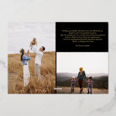 Gelukkig Nieuwjaar boogjaar in review 15 foto's go Folie Feestdagenkaart (Achterkant)