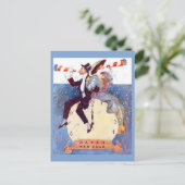  gelukkig nieuwjaar briefkaart (Staand voorkant)