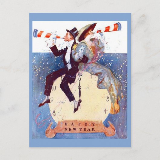  gelukkig nieuwjaar briefkaart (Voorkant)