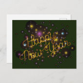 Gelukkig nieuwjaar briefkaart (Voorkant / Achterkant)