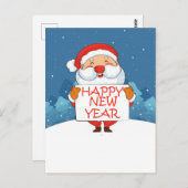 Gelukkig nieuwjaar briefkaart (Voorkant / Achterkant)