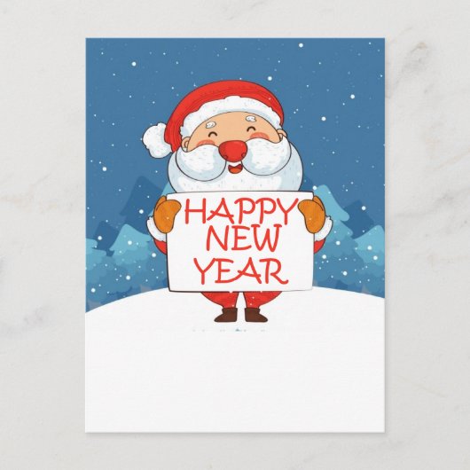Gelukkig nieuwjaar briefkaart (Voorkant)