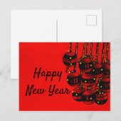 Gelukkig nieuwjaar briefkaart (Voorkant / Achterkant)