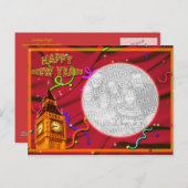  Gelukkig Nieuwjaar Briefkaart (Voorkant / Achterkant)