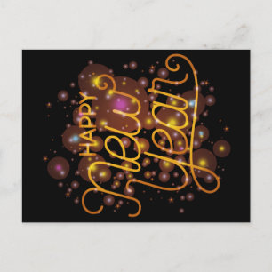 Gelukkig nieuwjaar briefkaart