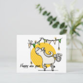 Gelukkig nieuwjaar briefkaart (Staand voorkant)