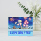 Gelukkig nieuwjaar! briefkaart (Staand voorkant)