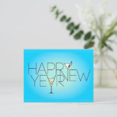 Gelukkig nieuwjaar briefkaart (Staand voorkant)