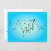 Gelukkig nieuwjaar briefkaart (Voorkant / Achterkant)