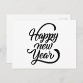 gelukkig nieuwjaar briefkaart (Voorkant / Achterkant)