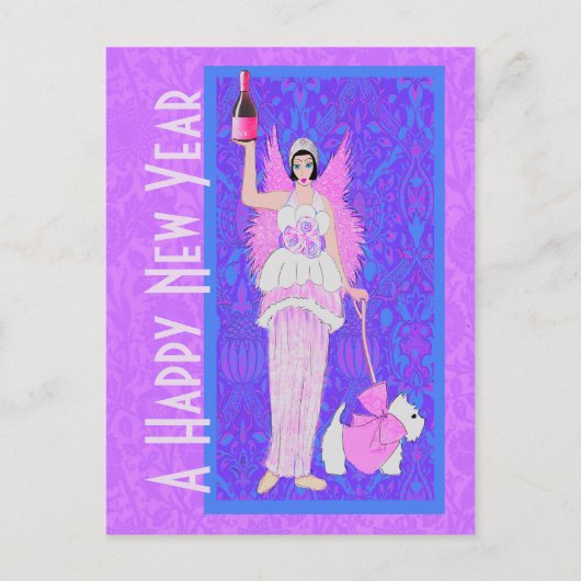 Gelukkig nieuwjaar briefkaart (Voorkant)