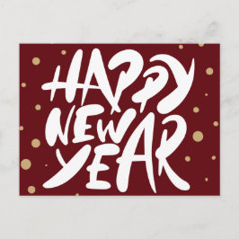 Gelukkig nieuwjaar briefkaart