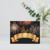 Gelukkig nieuwjaar briefkaart (Staand voorkant)