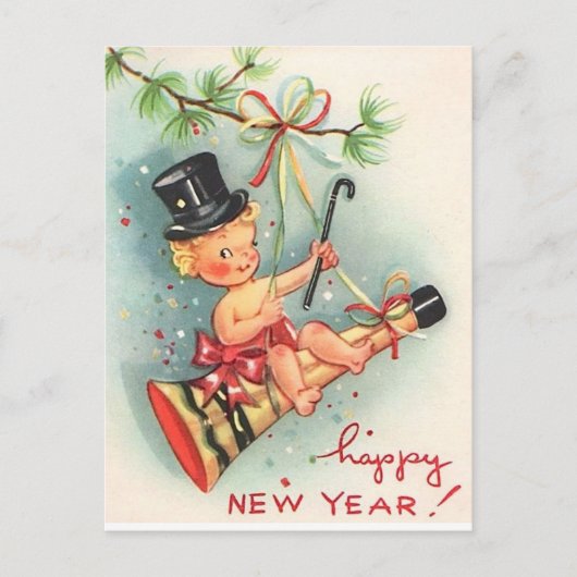 gelukkig nieuwjaar briefkaart (Voorkant)