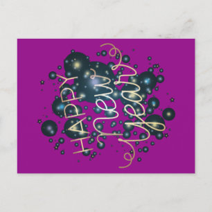 Gelukkig nieuwjaar briefkaart