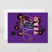 Gelukkig nieuwjaar briefkaart (Voorkant / Achterkant)