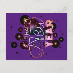 Gelukkig nieuwjaar briefkaart