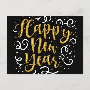 Gelukkig nieuwjaar briefkaart