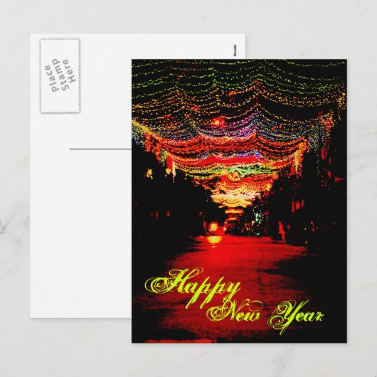 Gelukkig nieuwjaar - briefkaarten (Voorkant / Achterkant)