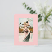 Gelukkig Nieuwjaar  Briefkaarten Lady Masquerade (Staand voorkant)