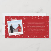 Gelukkig Nieuwjaar Brush Script Calligrafie Foto Feestdagenkaart (Achterkant)