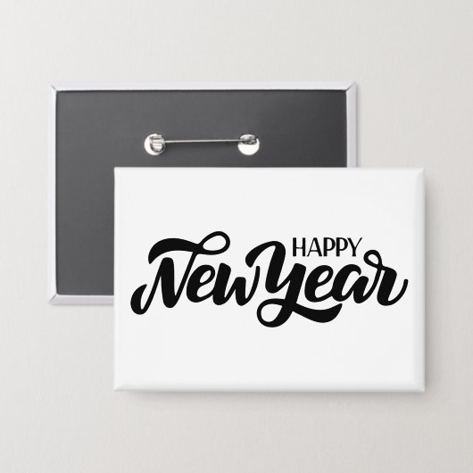 Gelukkig nieuwjaar button (Voorkant / Achterkant)