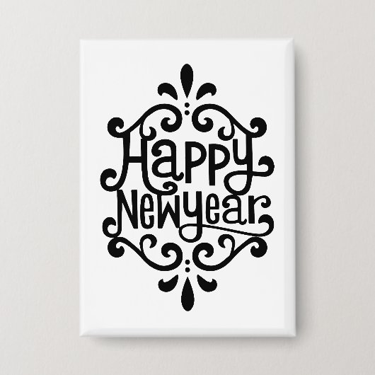 Gelukkig nieuwjaar button (Voorkant)