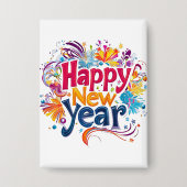 Gelukkig nieuwjaar button (Voorkant)