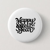Gelukkig Nieuwjaar Buttonnen Ronde Button 5,7 Cm (Voorkant)