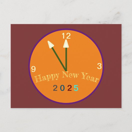 Gelukkig Nieuwjaar cadeaubon 2025 Briefkaart (Voorkant)