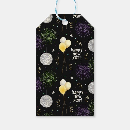 Gelukkig nieuwjaar cadeaulabel (Voorkant)