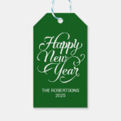 Gelukkig nieuwjaar cadeaulabel (Achterkant)