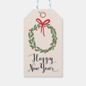 Gelukkig nieuwjaar cadeaulabel (Achterkant)