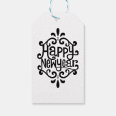 Gelukkig nieuwjaar cadeaulabel (Achterkant)