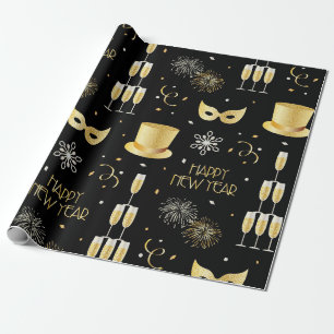 Gelukkig nieuwjaar cadeaupapier