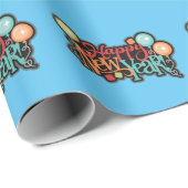 Gelukkig Nieuwjaar Cadeaupapier (Rol Hoek)