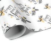 Gelukkig nieuwjaar cadeaupapier (Rol Hoek)