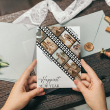 Gelukkig Nieuwjaar Camera Film Minimalistische Col