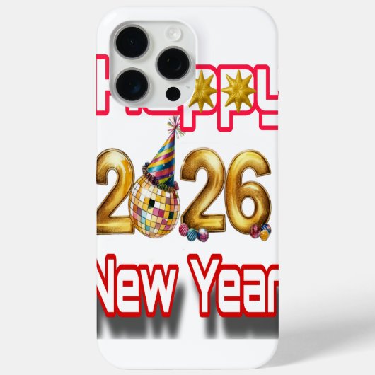Gelukkig nieuwjaar Case-Mate iPhone case (Achterkant)